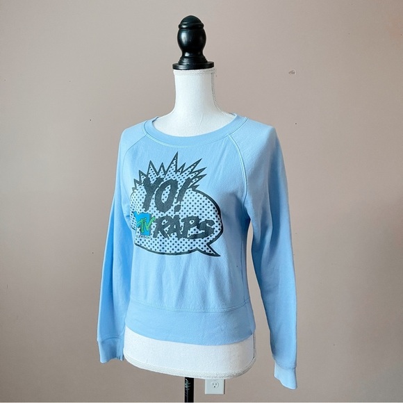 AEO x MTV | Blue YO' MTV RAPS Sweatshirt Sz XS - Picture 2 of 6